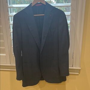 Isaia Dark Blue Sport Coat cashmere and wool, size 48